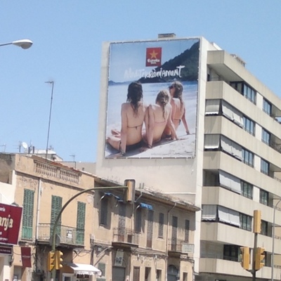 Lona mediante trabajo vertical