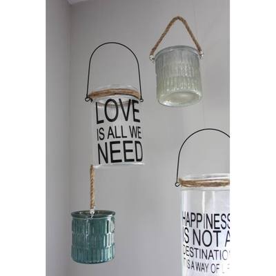 Portavelas de cristal