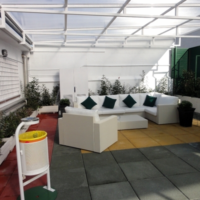 decoración floral en terrazas