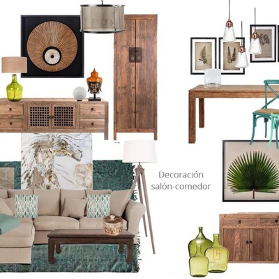 ASESORÍA DECORACIÓN DE INTERIORES: SALÓN-COMEDOR PALENCIA (Propuesta)
