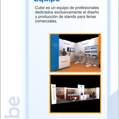 Desglose folleto stands