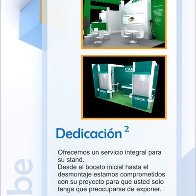 Desglose folleto stands