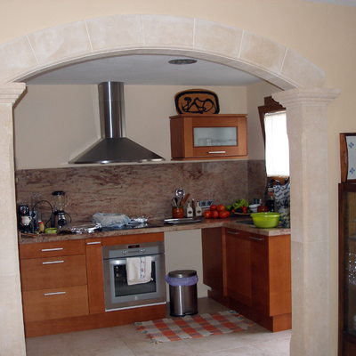 detalle arco piedra de Santanyi