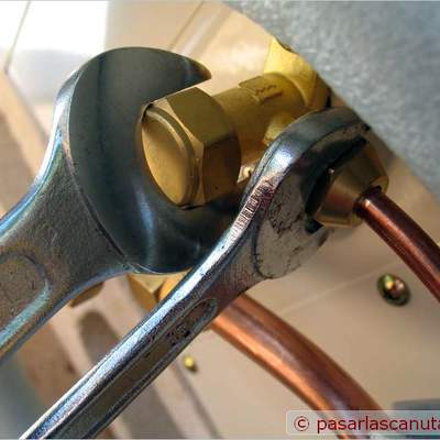 Detalle conexion aire acondicionado