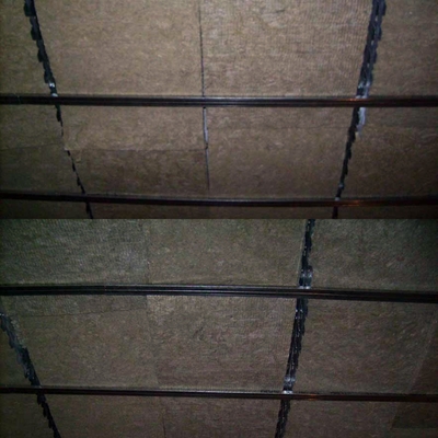 Detalle de techo con Lana de roca