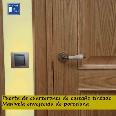 DETALLE MANIVELA RUSTICA DE PORCELANA