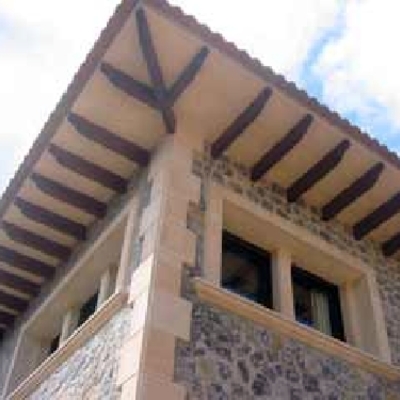 detalle voladizo tejado