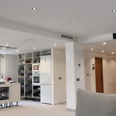 Techos y columna de cocina americana