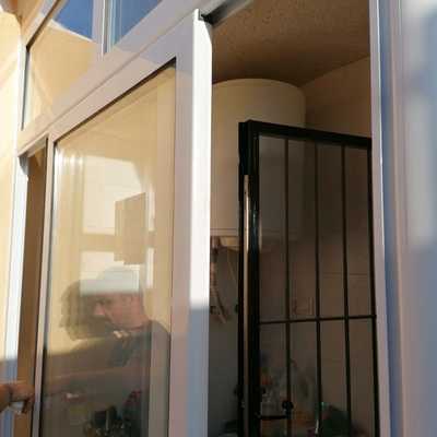 Corredera de aluminio camara europeo con cantos redondeados