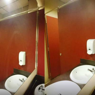 Limpieza de baños de gimnasios