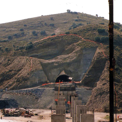 Dirección topográfica en un túnel