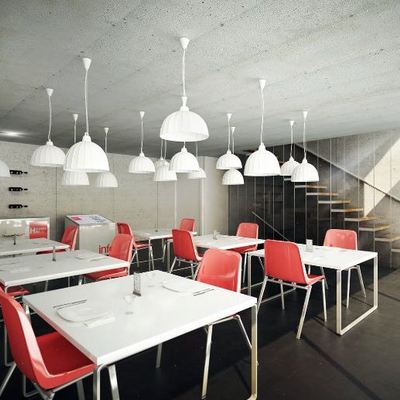 DISEÑO DE INTERIORES CAFETERIA LA MODERNA