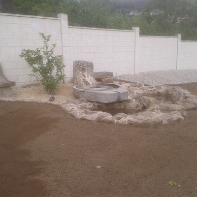 diseño de jardin con estanque