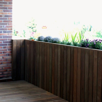 Diseño y reforma de jardín en terraza en ático. Madrid.