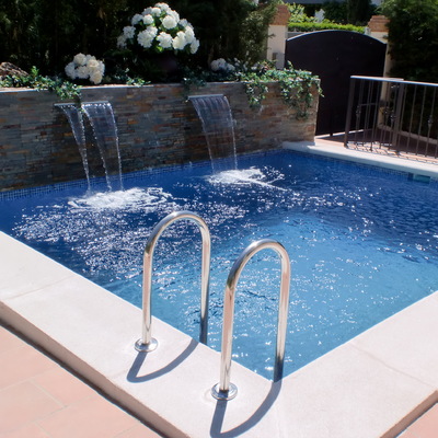 Doble Cascada Laminar en Jardinera