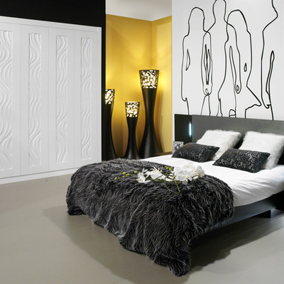 Dormitorio con armario Serie Diamond.