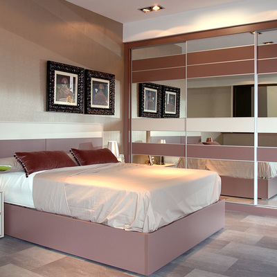 Dormitorio con armario serie Onix.