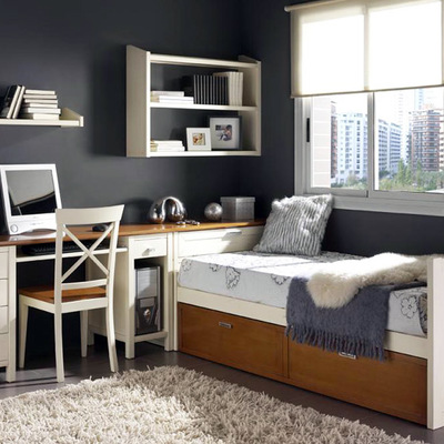 Dormitorio juvenil cama nido