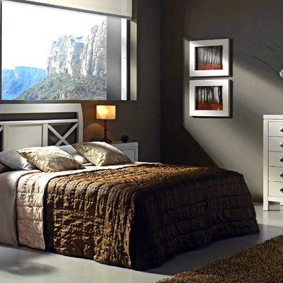 Dormitorio matrimonio cabecero aspas