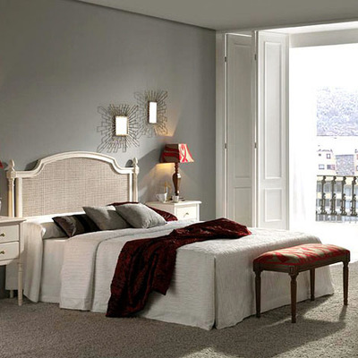 Dormitorio matrimonio cabecero rejilla