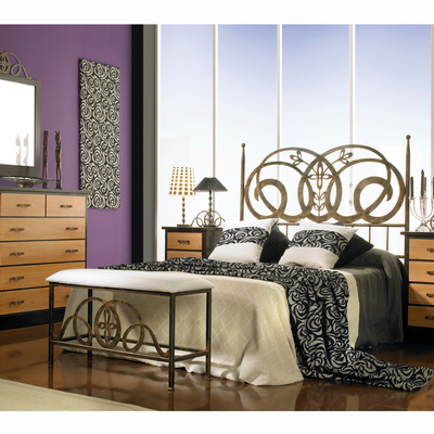 Dormitorio MIMERVA con cabecero de cama en forja