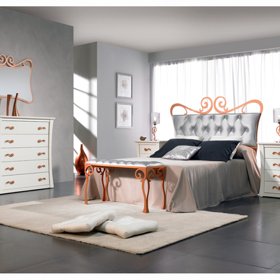 Dormitorio SICILIA con cabecero de cama en forja