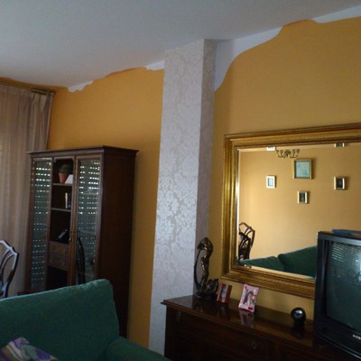 Salón modernista mobiliario retro