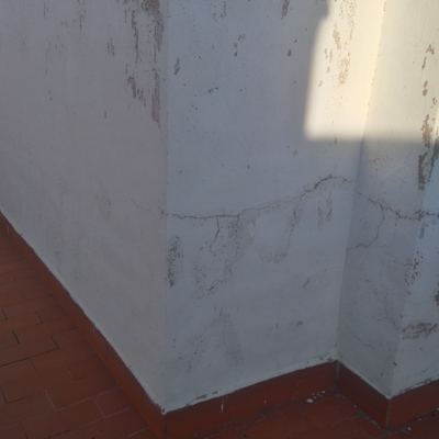 Reparación de terraza antes