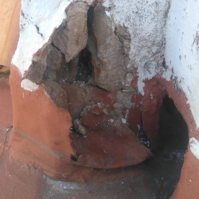 Reparación de terraza antes