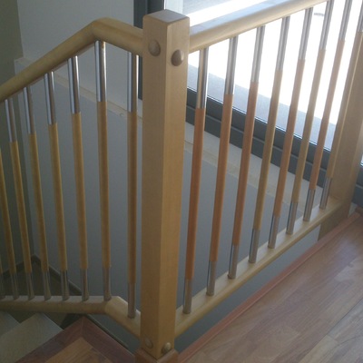 Pasamanos en haya cambio a laca