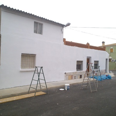 Final de pintura fachada.