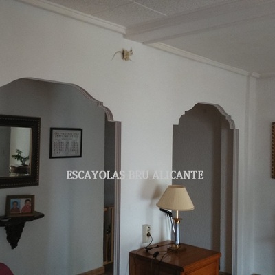 arcos de escayola instalados en Santa Pola - Alicante