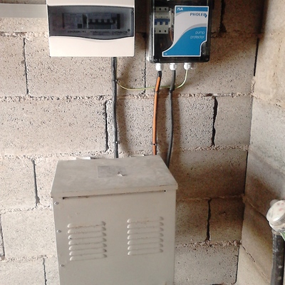 CUADRO Y TRAFO BOMBA