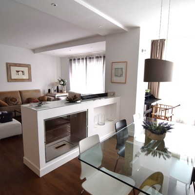 salón. piso 220m2 en serrano. Madrid.