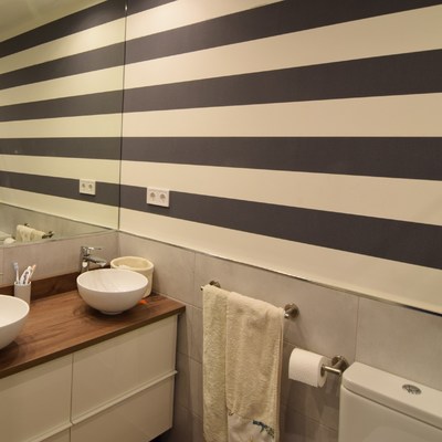 baño. piso 220m2 en serrano. Madrid.