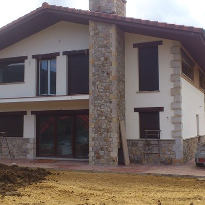 Fachada Trasera -  Vivienda unifamiliar Ermua - 