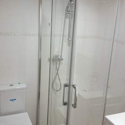 Reforma de baño en apartamento.