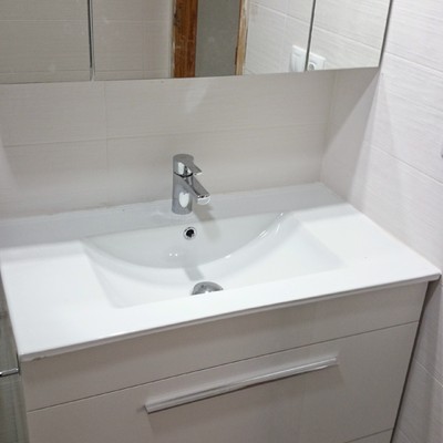 Reforma de baño en apartamento.