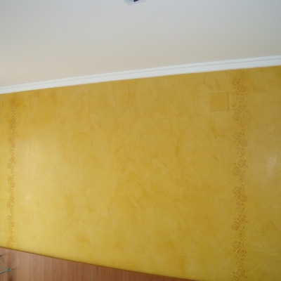 Estuco veneciano con cenefas