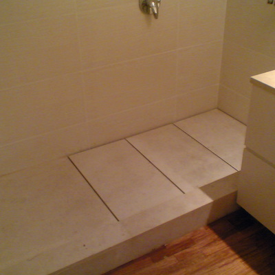 Ducha de mármol Blanco