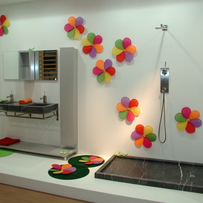 Ducha y lavabos de mármol Negro Markina