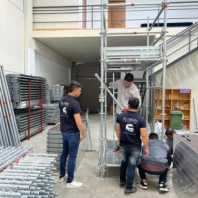 Montaje y traslado de andamios