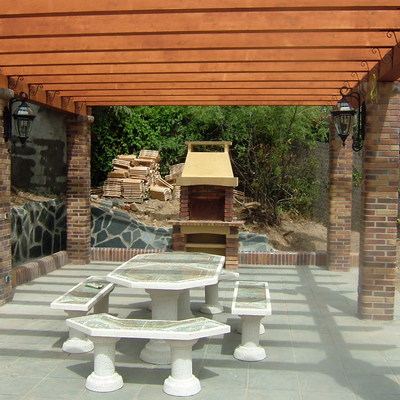 Ejecucion de terraza , con pergora