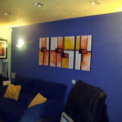 Eliminación de Gotelé,instalación de Aislante Acustico y Revestimiento Vinilico Vescom