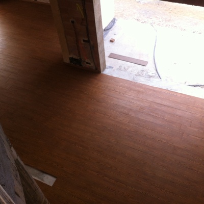 Embaldosado imitación parquet