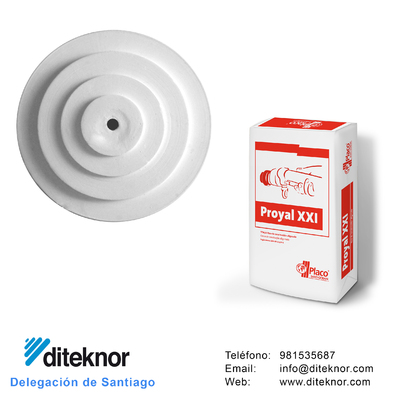 En los almacenes Diteknor tenemos un amplio stock de piezas prefabricadas de escayola: placas, baldas, baquetones, cornisas, molduras, frisos, esquineros...  También tenemos las mejores marcas de yesos ensacados