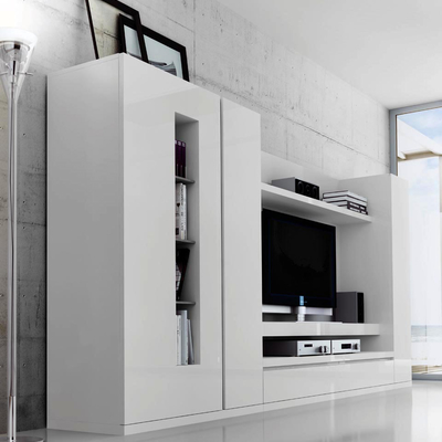 Encaix porta mòdul singular lacat blanc mate