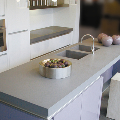 Encimera de  Cuarzo Gris.