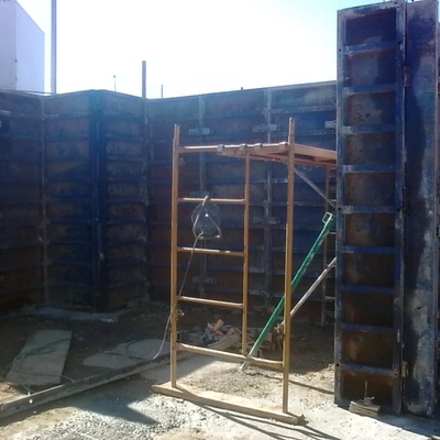 Encofrado de muros de garaje 