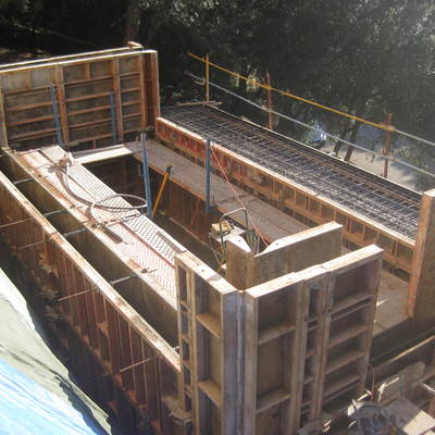 Encofrado de piscina